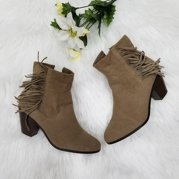 Apt. 9 Shoes - APT.9 Tan and Brown Heel Ankle Boots